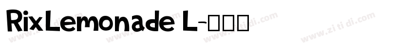 RixLemonade L字体转换